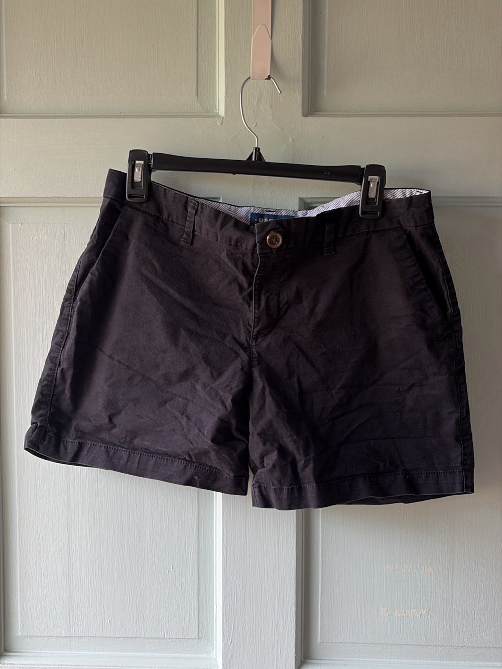 Women’s Black & Navy Casual Cotton Shorts